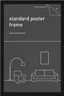 Classic Frame - Black - Fits 61x91.5cm Print