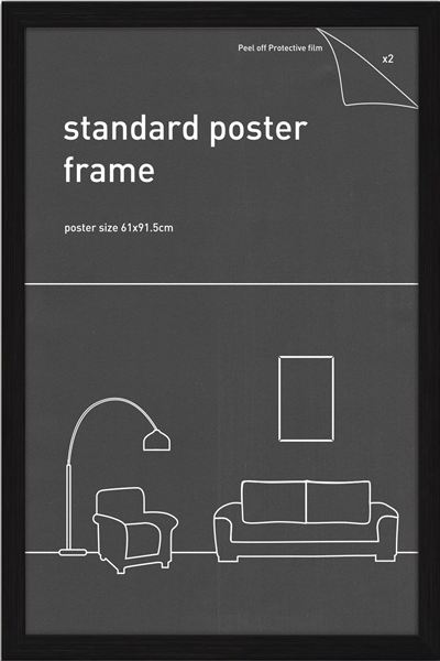 Classic Frame - Black - Fits 61x91.5cm Print