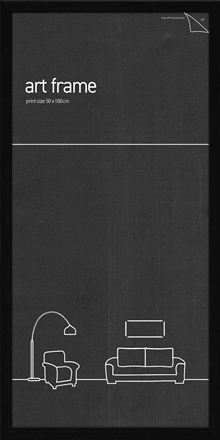 Classic Frame - Black - Fits 50x100cm Print
