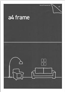 Classic Frame - White - Fits A4 Print
