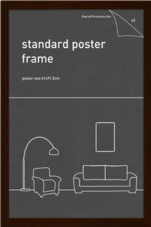 Classic Frame - Rustic Oak - Fits 61x91.5cm Print