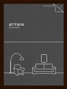 Classic Frame - Rustic Oak - Fits 60x80cm Print