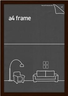 Classic Frame - Rustic Oak - Fits A4 Print