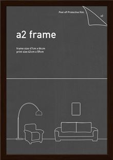 Classic Frame - Rustic Oak - Fits A2 Print