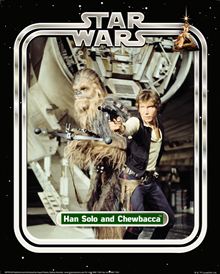 Star Wars Classic - Han & Chewie Ltd Edition Prin