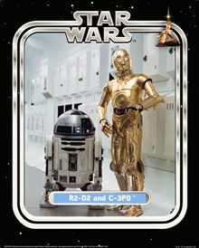 Star Wars Classic - R2D2 & C3PO Ltd Edition Print