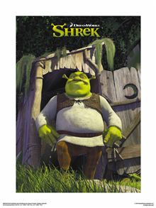 Shrek - Toilet - 30 x 40 Print