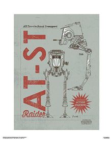 The Mandalorian TV - Raider Figure - 40 x 50 Print