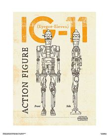 The Mandalorian TV - IG-11 Figure - 40 x 50 Print