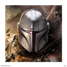 The Mandalorian TV - Helmet - 60 x 60 Print