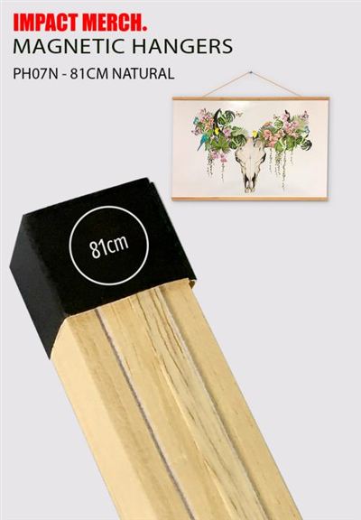 Wooden Hanger 81cm - Natural - Fits 60 x 80 Print