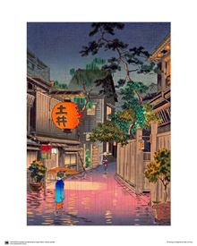 Koitsu Tsuchiya - Evening at Ushigome - 40 x 50