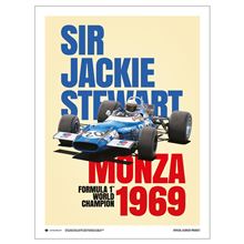 Sir Jackie Stewart - Monza 1969 - 30 x 40 Print