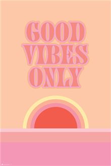 Motivational - Good Vibes Only Sunset - Reg Poster
