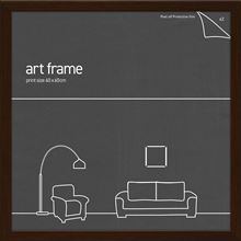 Classic Frame - Rustic Oak - Fits 60x60cm Print