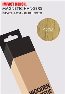 Wooden Hanger 92cm - Natural Boxed - Fits Regular Poster 61 x 91.5 Landscape