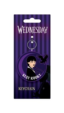 Wednesday - Stay Kooky - Moulded Keyring