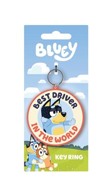 Bluey - Best Driver - Moulded Keyring  - Independent Retail Only