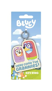 Bluey - Here Come The Grannies - Moulded Keyring  - Independent Retail Only
