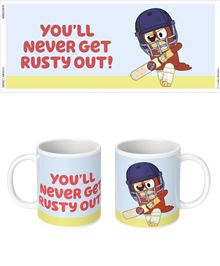 Bluey - You Will Never Get Rusty Out - White Mug  - Independent Retail Only