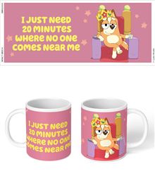 Bluey - I Just Need 20 Minutes - White Mug  - Independent Retail Only