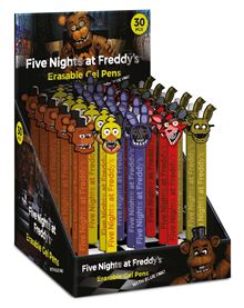 Five Nights at Freddys - Assorted - Erasable Gel Pen CDU 30
