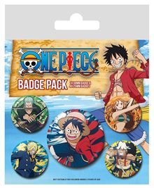 One Piece - Straw Hat Crew - Badge Mixed 5 pack