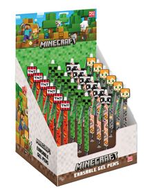 Minecraft - Characters - Erasable Gel Pens CDU 30