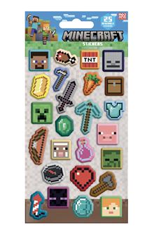 Minecraft - Assortment - Reuseable Puffy Stickers