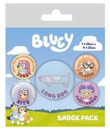 Bluey - Grannies - Badge Mixed 5 Pack - Independent Retail Only