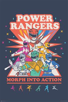 Power Rangers - Retro - Reg Poster