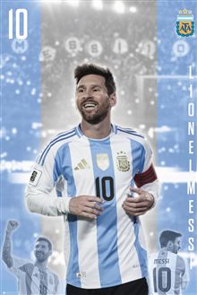 AFA - Messi Argentina - Reg Poster